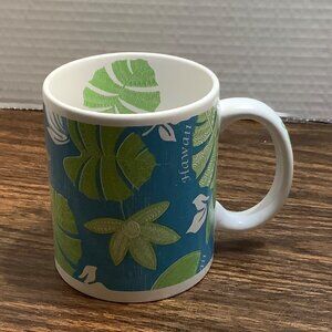 Hilo Hattie Hawaiian Mug 2014 Hawaii Leaf Design Microwave Dishwasher Safe 12 oz